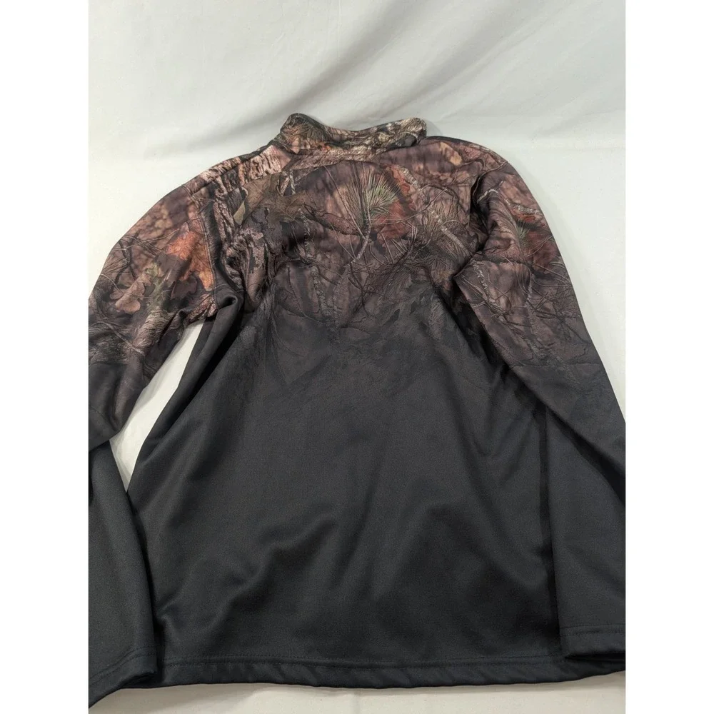 Oklahoma State Quarter Zip Jacket Mens Medium Camo Colosseum Hunting Camo